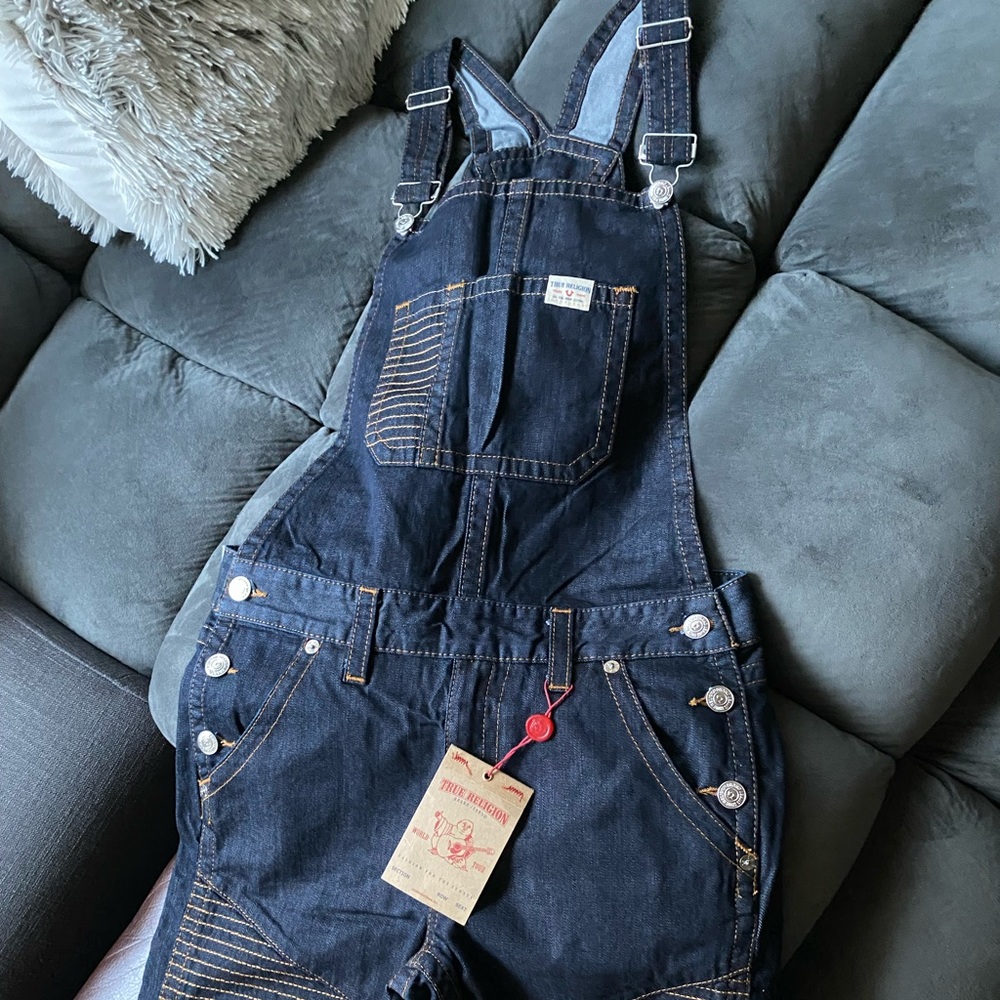 True Religion MOTO Overalls RARE 🔥 Small - Picture 2 of 11